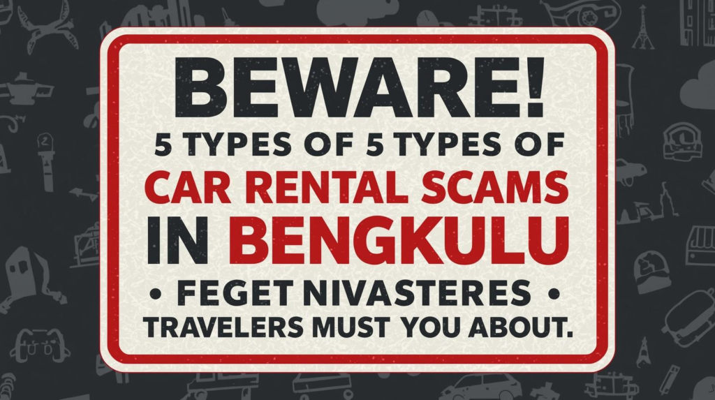 Hati-Hati! 5 Modus Penipuan Rental Mobil di Bengkulu yang Wajib Traveler Ketahui